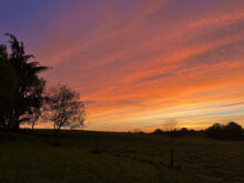 Lecharmeduperigord chambres hotes dordogne tuin zonsondergang